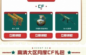 穿越火线8月9日惊天大礼，cf怎么领永久黄金武器最新（穿越火线12月枪王进阶）